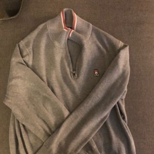 Psycho Bunny half zip sweater